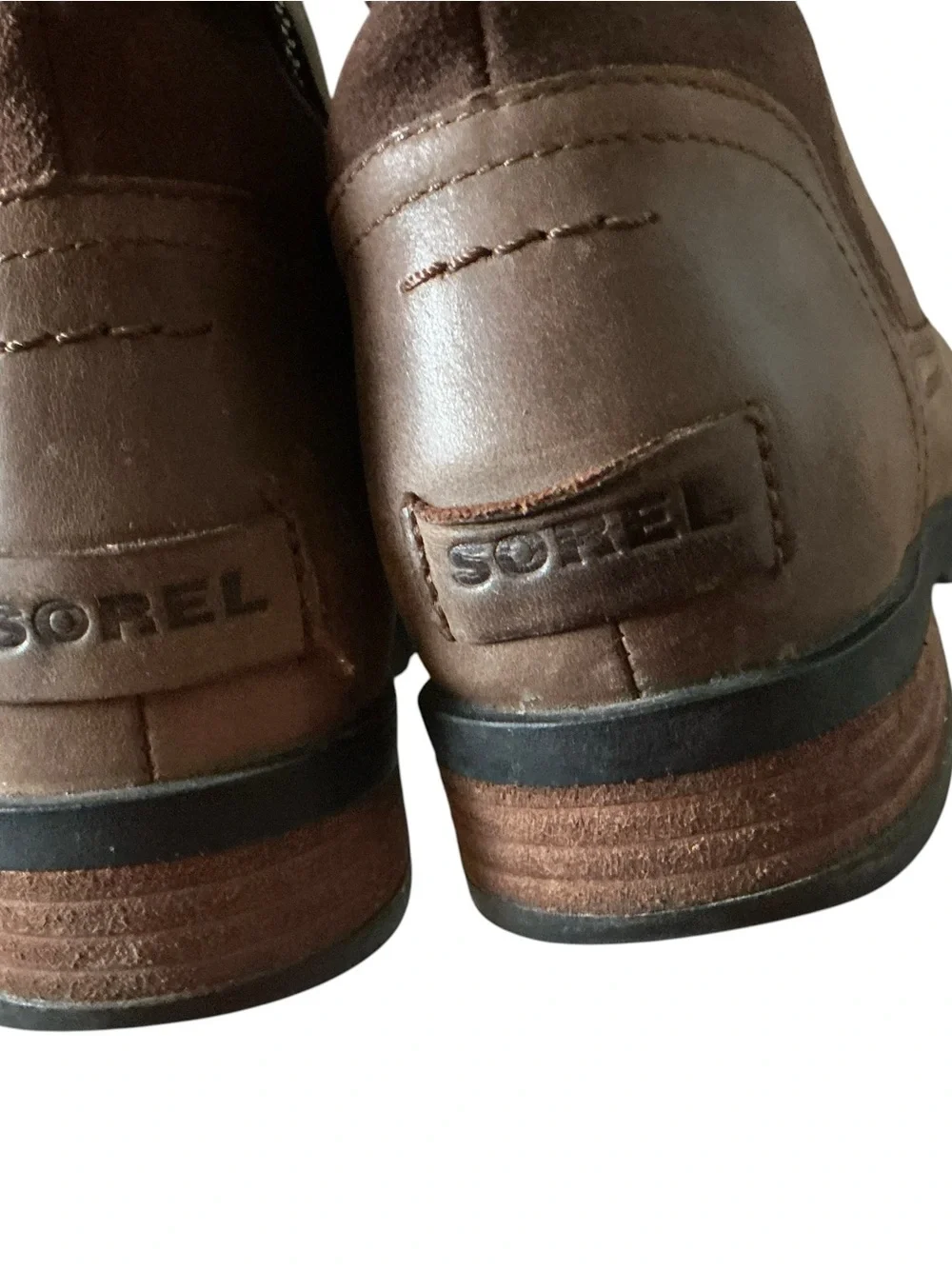 Sorel women’s Emelie tall equestrian riding boots brown waterproof leather sz 8